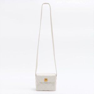 Chanel Vintage 24K Gold Plated Crossbody Square Box Flap Mirrored Bag RARE
